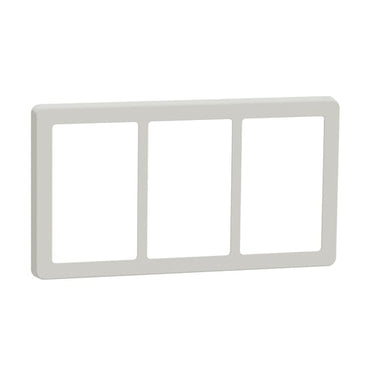 FUGA Base 63 designramme 3x1,5 modul lysegrå - 1