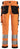 Snickers High-viz stretch buks m. hylsterlommer kl.2 6243 orange/sort str. 60 - 4