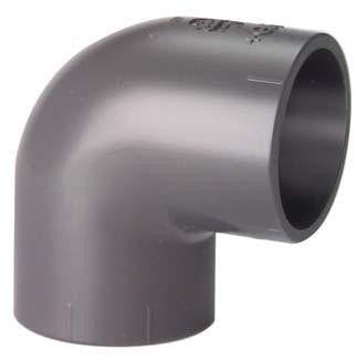 Vinkel pvc 90° muffe/muffe 20 mm PN16 - 1