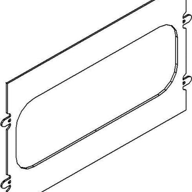 Afskærmning lodret 2X1M flange - 1