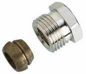 Danfoss klemringsfitting 3/8X12 kobber/stål - 1