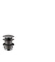 hansgrohe Push-Open bundventil 1 1/4" børstet sort krom - 1