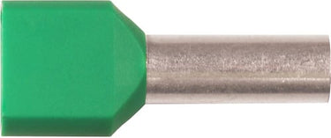 Isoleret TWIN-terminalrør A6-14ETT2 2x6mm² L14 Grøn - 1