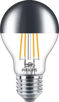 Philips LED Filament Topforspejlet CM 50W A60 E27 827 Klar Dæmpbar SRT4 - 1