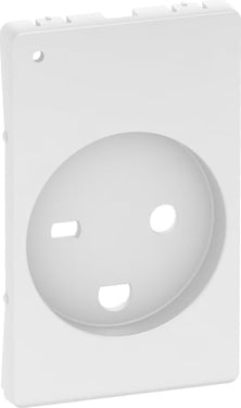 LK FUGA afdækning for hospital stikkontakt 2-polet + DK jord med LED 1,5 modul hvid - 1
