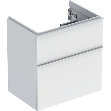 Geberit Icon vaskeskab 592 x 416 x 615 mm 2 skuffer hvid højkomprimeret trelags-spånplade mat lakeret - 1