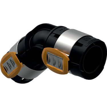 Geberit FlowFit bøjning 45° D:63mm DN50 sort PPSU - 1