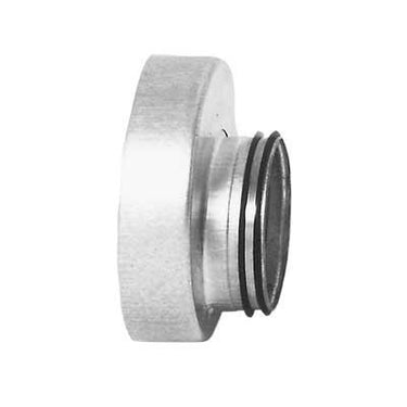 Lindab reduktion kort excentrisk RFU 100 x 80 mm muffe/nippel - 1