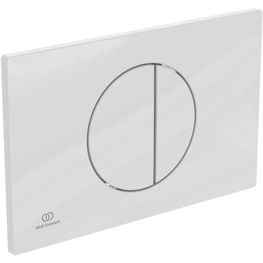 OLEAS M5 Mekanisk betjeningsplade 230x7,5x150mm hvid - 1