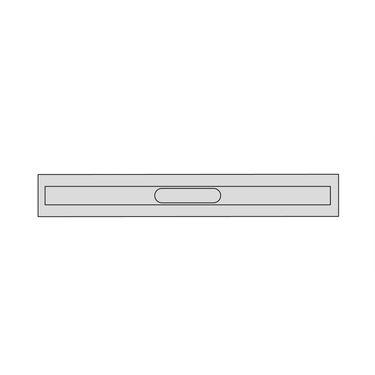 Unidrain afløbsarmatur - bejdset rf stål 3004 1200mm fritliggende - 2